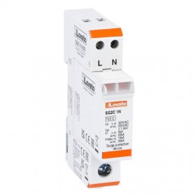 Parafoudre Lovato type 2 1P+N 5kA 230/400V AC...