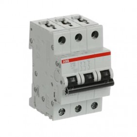 Abb FI-LS-Schalter 10A 3P 6kA C-Kurve 3 Module...