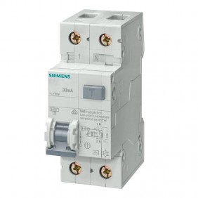 Siemens 10A 1P+N 4.5 kA 30mA AC Residual...