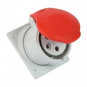 Prise encastrée industrielle 3P+T 16A 400V IP44...