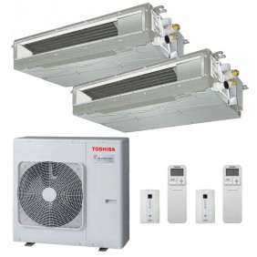 Climatizzatore Dual canalizzato Toshiba 6+6KW...
