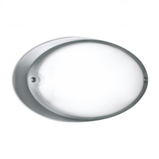 Plafoniera AIRY Ovale 300 – Per Lampade E27 Max 60W, Finitura Nero Tecnopolimero, IP54