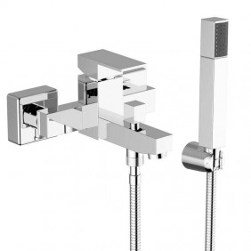 Teorema Pillar Wand-Badewannenarmatur mit...