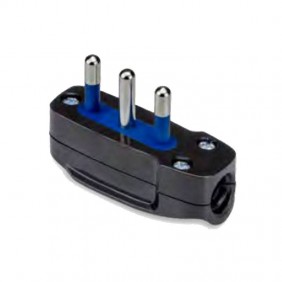 Spina piatta Volante Master 2X16A+T nera 05460