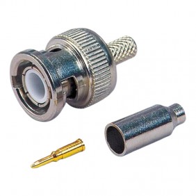Mini Hiltron BNC male connector for MCX metal...