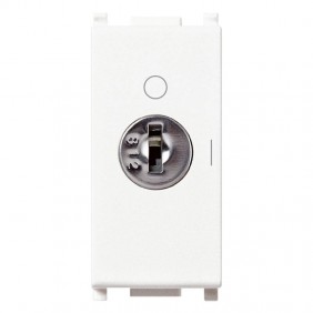 Interrupteur Vimar Plana 2P 16AX avec clé Blanc...