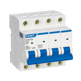 Chint Circuit Breaker NXB-63S 4P 63A 4.5kA C 4M...