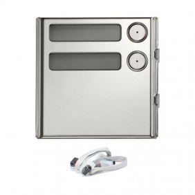 Modulo 2 pulsanti Urmet Sinthesi Steel con...