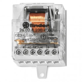 Finder step impulse relay 10A 230VAC 2NO...