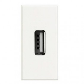 Caricatore USB Abb Chiara 2,1A 5V 1M Bianco...