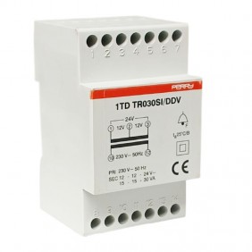 Trasformatore Perry 24VA 12-12-24V 3 DIN...