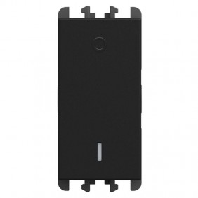 Interrupteur bipolaire Urmet Lybra 16AX 2P noir...