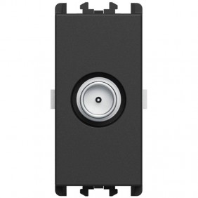 Urmet Lybra TV-Steckdose Buchse 1 Modul schwarz...