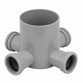 Pozzetto a pavimento Bonomini a 4 vie D 40 mm H...