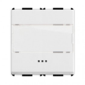 Pulsante portanome Master Pixia 1P 10A 2 moduli...