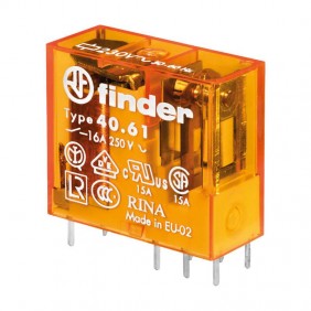 Mini rele Finder 1 scambio 16A 220VAC 406182304000