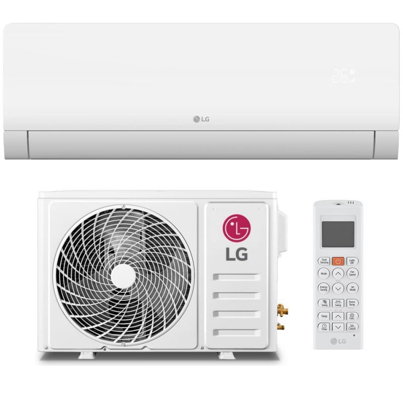 Air conditioner 9000+12000 dual split LG Dualcool DELUXE WiFi Gold Fin A+++ / A+ | SAMA' S.R.L