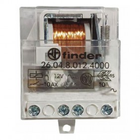 Relè ad impulsi Finder passo passo 10A 12VAC...