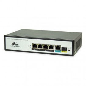 Switch 4Power 4POE 1 porta 10/100/1000 +1SFP 65W