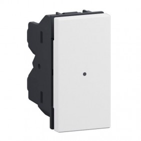 Pulsador axial Bticino MatixGO 1 módulo blanco...