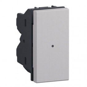 Bticino MatixGO Axial-Taster 1 Modul grau JG4084