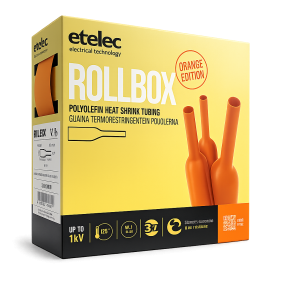 Etelec Heat-shrink tubing ROLLBOX 3.1 orange...