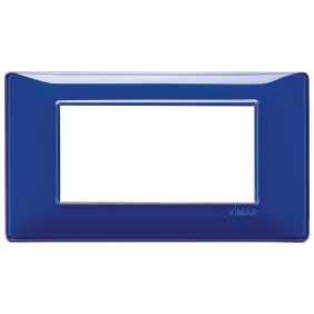 Vimar Plana plaque 4 modules couleur saphir...