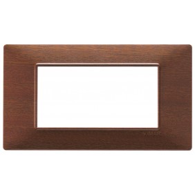Vimar Plana placca 4 moduli colore Makorè 14654.33