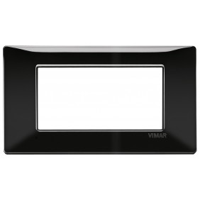 Vimar Plana plate 4 modules colour black 14654.05