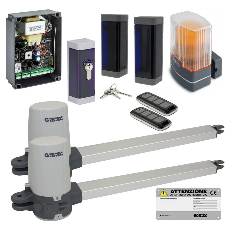 Kit Moteur pour portails battants Gibidi KUDA 200 24V